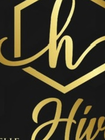 The Hive gold hexagon mark